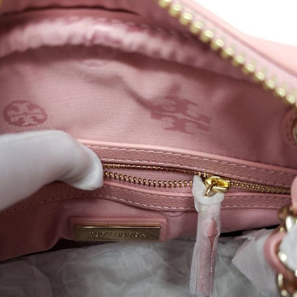 New Tory Burch Bombe W. Chain Pink Cross Body Bag - Picture 7 of 8